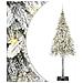 Albero di Natale con 300 LED Bianco 210 cm PE e Acciaio - Foto miniatura 1