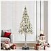 Albero di Natale con 300 LED Bianco 210 cm PE e Acciaio - Foto miniatura 2