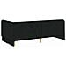 Cornice del letto ad angolo Nero 100 x 200 cm Tessuto - Foto miniatura 9