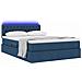 Letto con contenitore e LED Blu 140 x 190 cm Poliestere - Foto miniatura 3