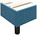 Giroletto senza Materasso Blu Scuro 160x210 cm in Velluto - Foto miniatura 7