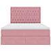 Letto con contenitore e materasso Rosa 140 x 190 cm Velluto - Foto miniatura 7