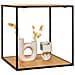 Mensola Vita-marrone-metallo-36x36x36 Cm - Foto miniatura 1