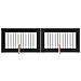 Cancello per cani con supporti 2 pcs Rovere Nero 100 x 60 cm - Foto miniatura 1