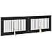 Cancello per cani con supporti 2 pcs Rovere Nero 100 x 60 cm - Foto miniatura 4