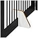 Cancello per cani con supporti 2 pcs Rovere Nero 100 x 60 cm - Foto miniatura 7