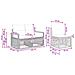 Set Divano da Giardino 4 pcs Nero polyrattan - Foto miniatura 6