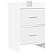 Comodini Bianco 40 x 30 x 60 cm Legno ingegnerizzato - Foto miniatura 2