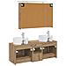 Set di mobili per il bagno 4 pcs Rovere Artigianale - Foto miniatura 8