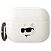 Airpods Pro 2 Custodia Bianca /silicone Bianco Choupette Testa 3d - Foto miniatura 1
