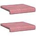 Cuscino per panchina 2 pz Velluto Rosa Profondità 35 cm - Foto miniatura 6