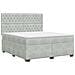 Letto box spring con materasso Grigio Chiaro 180 x 200 cm - Foto miniatura 1