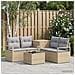 Set di divani 6 pz Beige e Grigio Chiaro - Foto miniatura 6