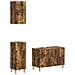 Set di armadietti da bagno in 3 pezzi ARNHEM Rovere Fumo - Foto miniatura 1