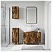 Set di armadietti da bagno in 3 pezzi ARNHEM Rovere Fumo - Foto miniatura 8