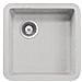 VST38AL Serie Cristalite Lavello da incasso Sintetico con 1 Vasca Dimensioni 38 x 38 cm Colore Alluminio - Foto miniatura 1