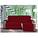 Copridivano Trapuntato Per Divani Con Penisola Modello Simpaty Colore Bordeaux 190 Cm Bordeaux - Foto miniatura 3