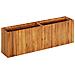 Fioriera Da Giardino 150x30x50 Cm In Legno Massello Di Acacia - Foto miniatura 1