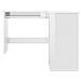 Scrivania Angolare a L Bianco Lucido 120x140x75cm Multistrato - Foto miniatura 3