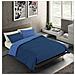 Set Copripiumino Bicolor 100% Microfibra Con Federa Double Face - Matrimoniale 250x200 Cm - Blu / avio - Foto miniatura 1