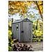 Casetta da Giardino Darwin 4x6 Grigio Aspetto Legno - Foto miniatura 16