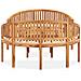 Set Salotto da Giardino 3 pz Design Curvo in Massello di Teak - Foto miniatura 3