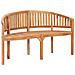 Set Salotto da Giardino 3 pz Design Curvo in Massello di Teak - Foto miniatura 4