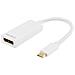 Adattatore Da Usb 3.1 A Dp, Tipo C Ha - Dp Femmina, 4k, Uhd, Bianco - Foto miniatura 1