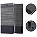 Custodia Compatibile Con Samsung Galaxy A21s In Grigio Nero - Coperchio Protettiva Con Chiusura Magnetica, Funzione Stand E Tasca Per Le Carte - Foto miniatura 6