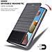 Custodia Compatibile Con Samsung Galaxy A21s In Grigio Nero - Coperchio Protettiva Con Chiusura Magnetica, Funzione Stand E Tasca Per Le Carte - Foto miniatura 7