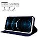Custodia Compatibile Con Apple Iphone 12 / Iphone 12 Pro (6,1"" Zoll) In Classy Blu Scuro - Coperchio Protettiva Con Chiusura Magnetica, Funzione Stand E Tasca Per Le Carte - Foto miniatura 4
