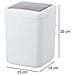Cestino Cosmetico Swing, 2 L, Taglia S, Colore Bianco, - Foto miniatura 3