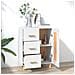 Credenza Bianca 69,5x34x90 Cm In Legno Multistrato - Foto miniatura 3