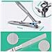 Kit Pedicure Con 6 Strumenti Per La Cura Dei Piedi Nero - Foto miniatura 4