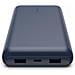 Powerbank 15w 20k Con Cavo Usb-a USB-C Blu - Foto miniatura 3
