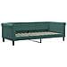 Divano Letto Estraibile Cassetti Verde Scuro 90x200cm Velluto - Foto miniatura 5