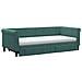 Divano Letto Estraibile Cassetti Verde Scuro 90x200cm Velluto - Foto miniatura 6