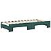 Divano Letto Estraibile Cassetti Verde Scuro 90x200cm Velluto - Foto miniatura 7