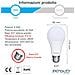 Pack 6 Pezzi Lampadina Led E27 9w (equivalente A 60w) - Luce Bianca Calda 2800k - 810 Lumen - Attacco Grande E27 - Goccia A60 - 60x120mm - Classe Energetica A+ - Foto miniatura 2