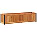Fioriera Da Giardino 110x30x27,5 Cm In Legno Massello Di Acacia - Foto miniatura 2