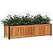 Fioriera Da Giardino 110x30x27,5 Cm In Legno Massello Di Acacia - Foto miniatura 3
