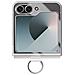 Cover Per Samsung Galaxy Z Flip6 Con Anello Rigida Sottile Leggera - Foto miniatura 5