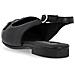 Black Casual Part-open Sandals Sandali Pelle Scarpe Donna Nero Eu 37, D0k06-00 - Foto miniatura 3