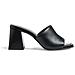 Black Elegant Open Mules Ciabatte Pelle Scarpe Donna Nero Eu 38, 1-27211-42 001 - Foto miniatura 2