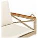Panchina a Dondolo con Cuscini Beige 109x62x40 cm in Polyrattan - Foto miniatura 7