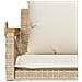 Panchina a Dondolo con Cuscini Beige 109x62x40 cm in Polyrattan - Foto miniatura 9