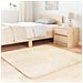 Tappeto Shaggy a Pelo Lungo NAVARRA Crema 120x120 cm poliestere - Foto miniatura 3