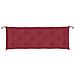 Cuscino Per Panca Rosso Vino 150x50x7 Cm In Tessuto Oxford - Foto miniatura 3