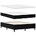 Letto a Rete con Materasso & Panchina Nero 140x190 cm Velluto - Foto miniatura 3