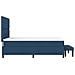 Letto con Box Spring e Materasso & Panchina Blu 140x190 cm Tessuto - Foto miniatura 9
